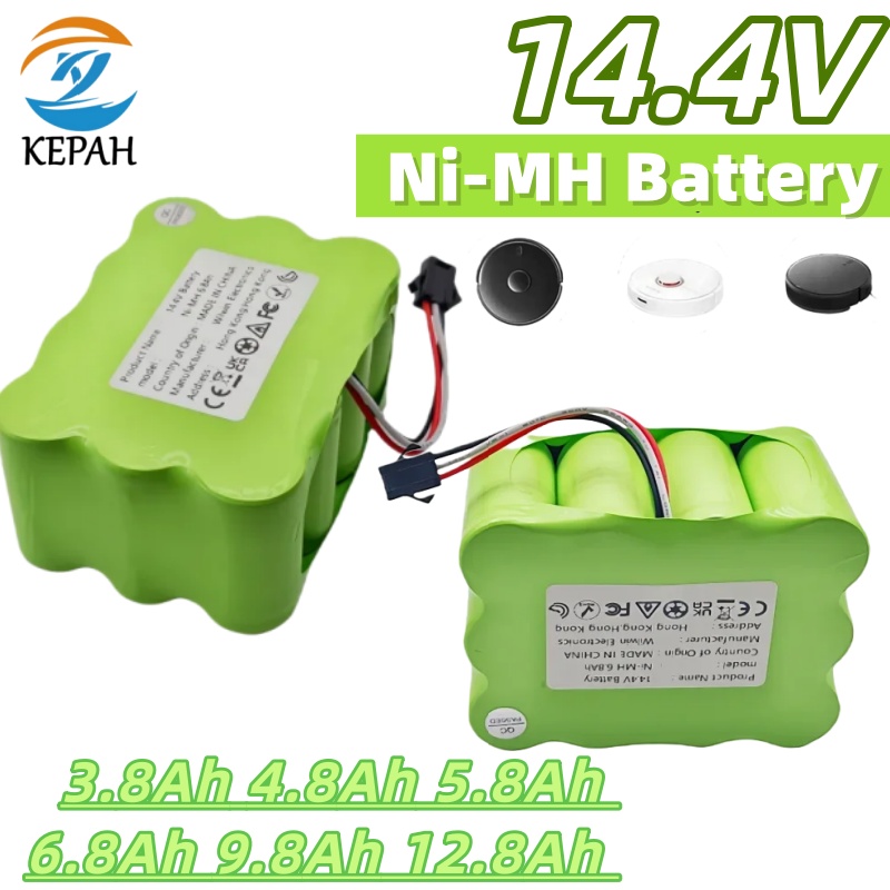 3800-12800 mAh Universal 14.4V SC Ni-Mh Battery｜Compatible with lpega, KV8 XR210/XR510 Robot Vacuums