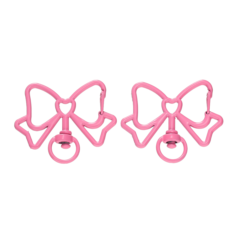 5 unids/lote de cierres de langosta coloridos con forma de mariposa, llavero giratorio, ganchos para llaves de Metal de aleación para fabricación de joyas, suministros artesanales: Marfíl