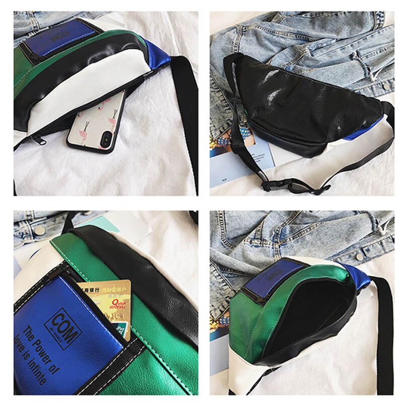 Women's Fanny Pack Waist Bag Large Capacity Shoulder Crossbody Chest Bags Female Banana Belt Bag Waterproof Hip Purse