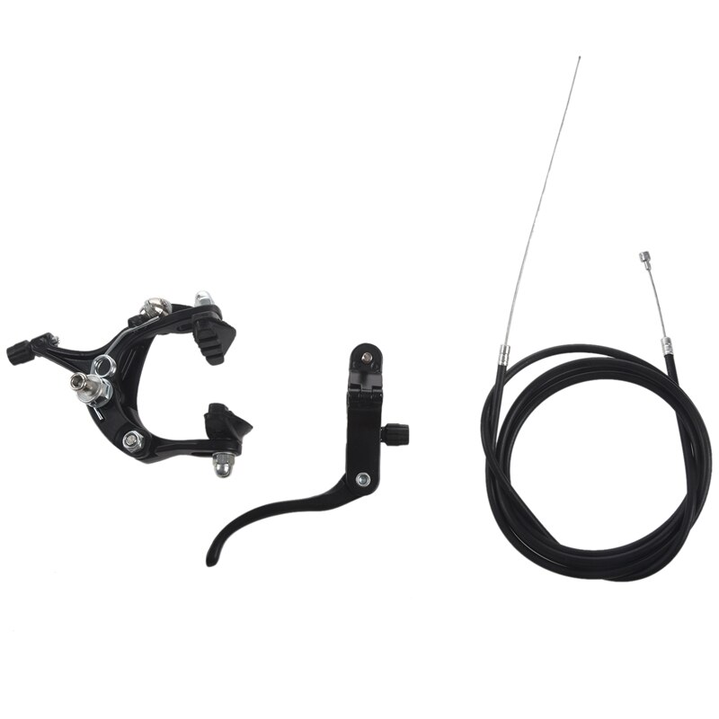 Fixie Road Bike Cruiser Brake Set Bike Brake Kit Bike Caliper Brake Kit Side Pull Brake Set For Most Fixie Bike: black