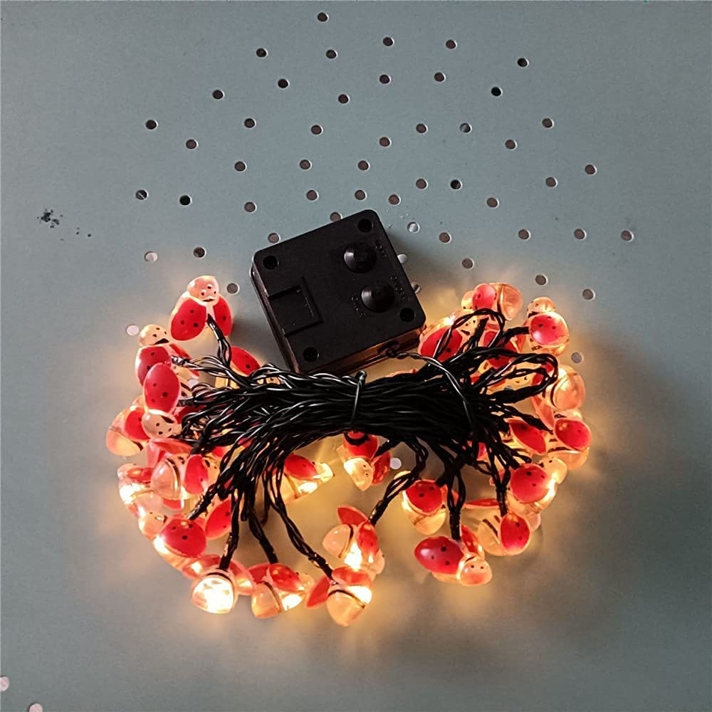 30/20/10leds biedronka łańcuchy świetlne słoneczny/zasilany z baterii zewnętrzne fantazyjne lampy doprowadziło na ślub boże narodzenie Dom girlanda na przyjęcie wystrój