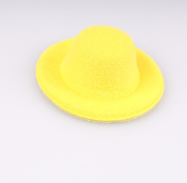 5Cm Mini Top Hats Cute Girl Party Headwear Wedding DIY Hair Accessories Party Event Occasion Hats Baby Hairstyle Multiple Color: Yellow