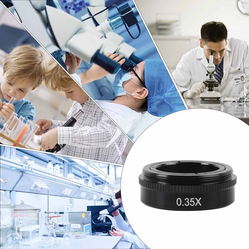 Auxiliary Objective Lens Durable Glass Plastic Suitable For 10A Monocular Video Microscope Objective Lens