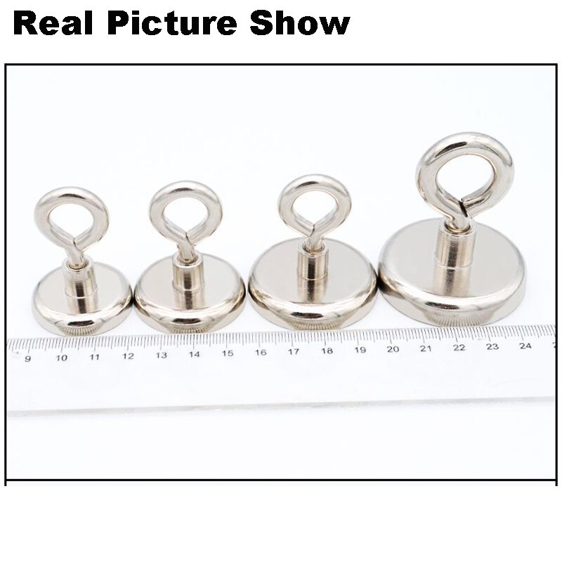 Super Strong Neodymium Magnet Pot Fishing Salvage Magnets Neodymium Round Powerful Magnetic Hook Sea Fishing Magnet Searcher