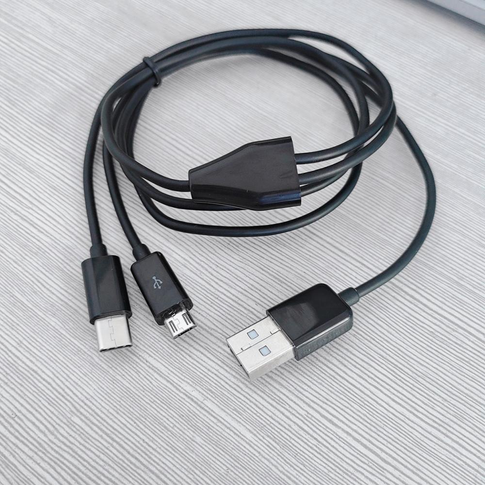 usb to type c and micro charge cable 1m 3ft