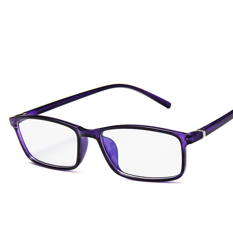 Lille stel kvinder briller briller stel transparent farve firkantet brille stel plus uv blå film