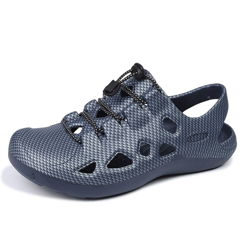 Sandali estivi uomo sandali Casual leggeri di alta qualità scarpe da ospedale con memoria morbida uomo Slip On Beach pantofole da acqua Zapatos Hombre: blue / 10
