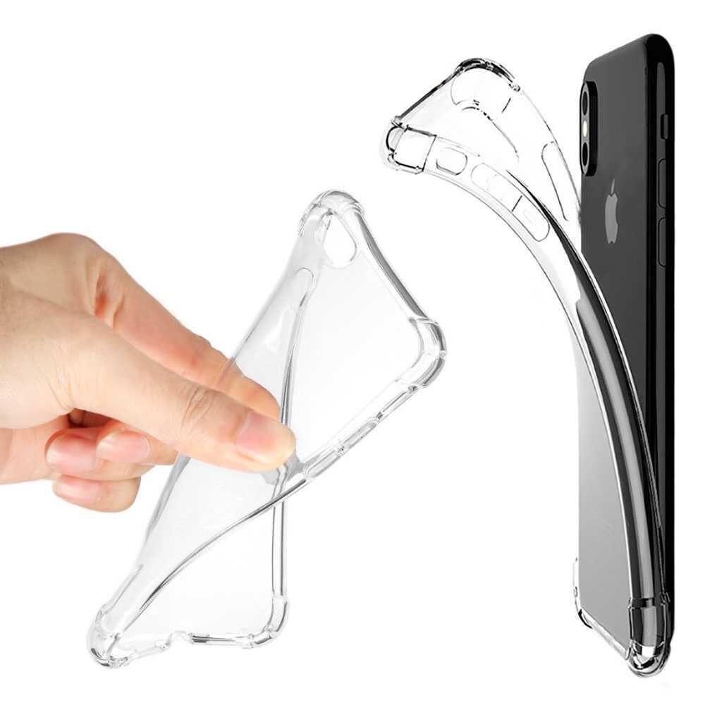 OcioDual Funda TPU Gel ShockProof Bordes Reforzados Antichoques para iPhone XS Max Clear Silicone Antishock Case Protector for