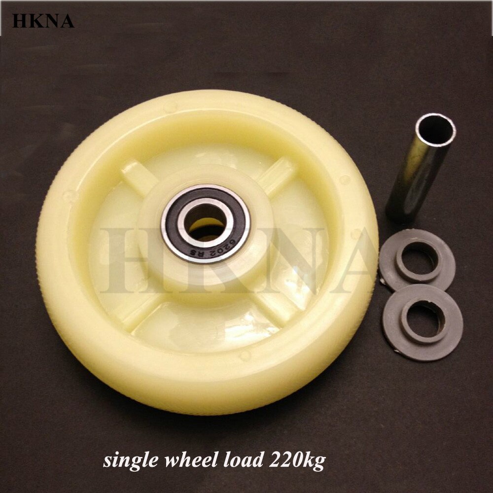 Diameter 137 Mm about 6 Inch Nylon Single Wheel Trolley Wheel Flat Car Wheel Industrial Caster Wheel Wear Resistant Wheel