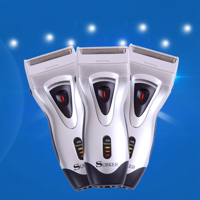 CALDO! Surker Rscw-8002 Rasoio Elettrico Rasoi Da Barba Ricaricabile Alternativi 2 Teste Barba Capelli rifinitore Elettrico di Riparazione clip