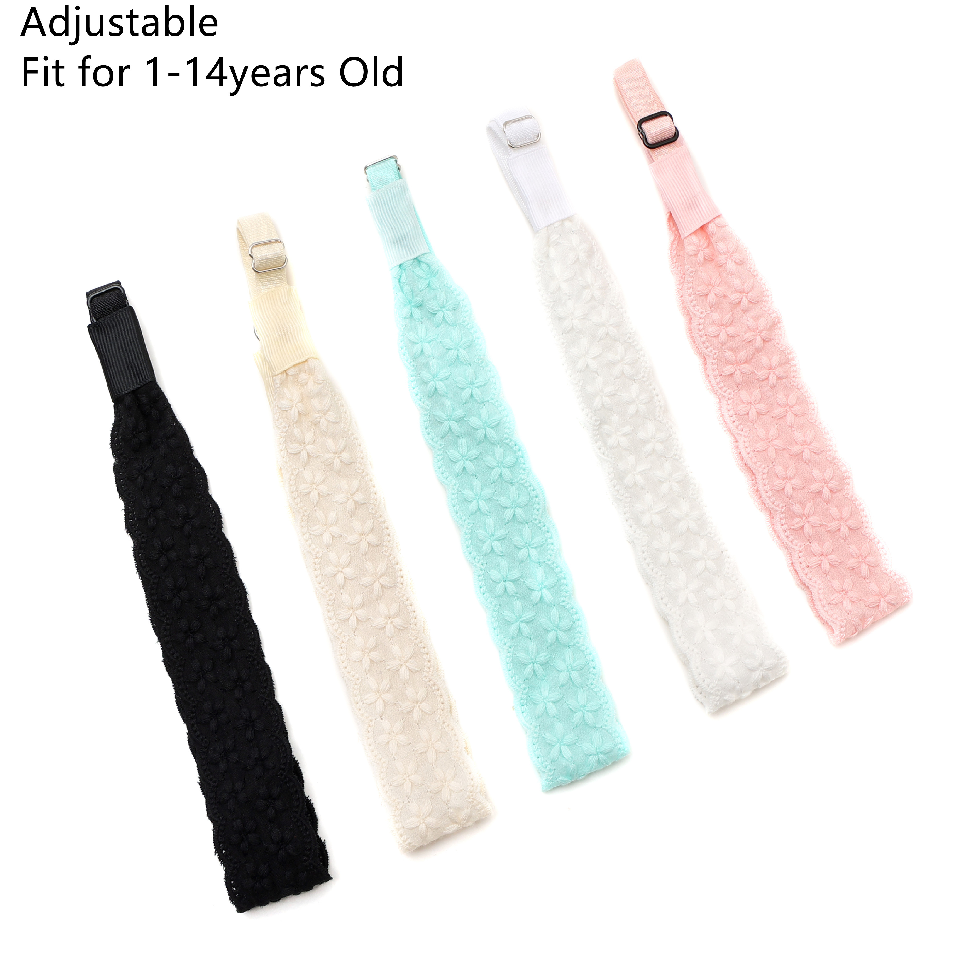 Cotton Eyelet Ribbon Hair Accessories Dressy headband bow clip For Girl