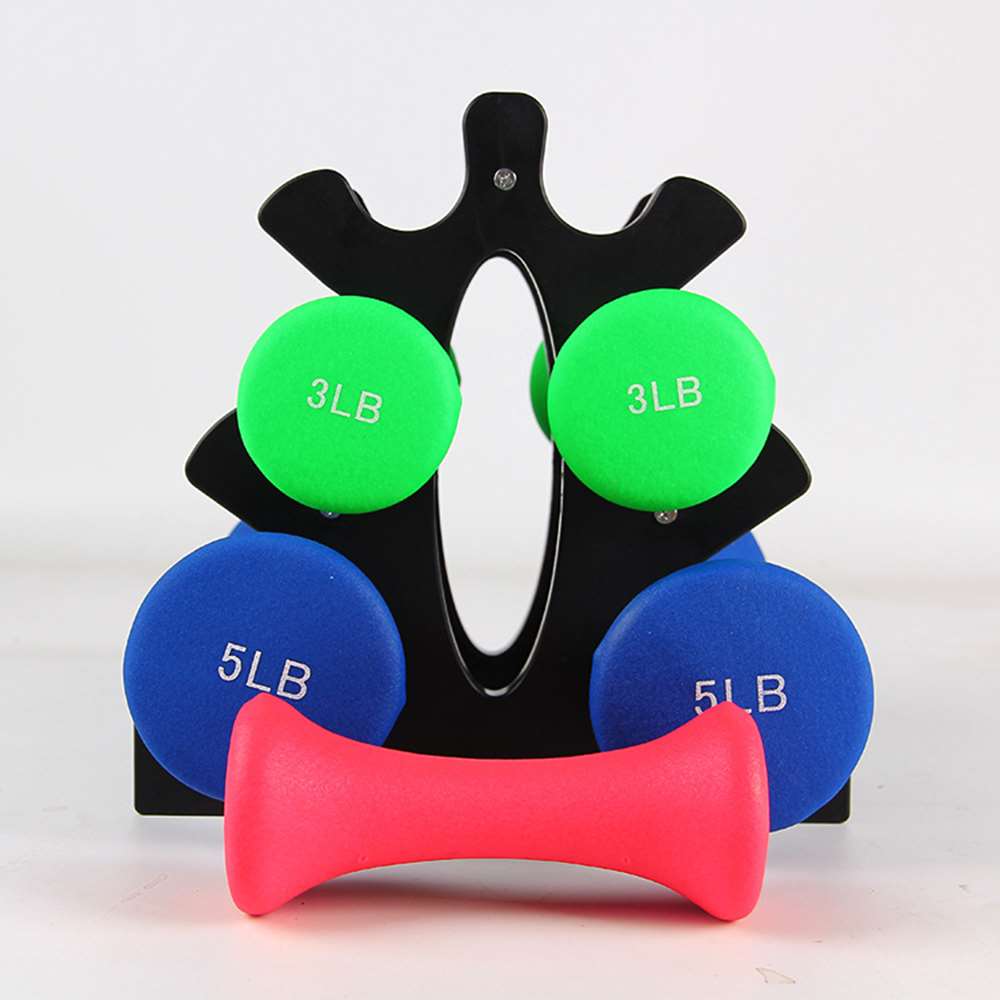 Durevole di Plastica Manubri Pesi Cremagliera Maniglia Del Basamento Contenitori E Articoli per Ufficio E Casa Peso di Sollevamento Fisso Espositori E Alzate