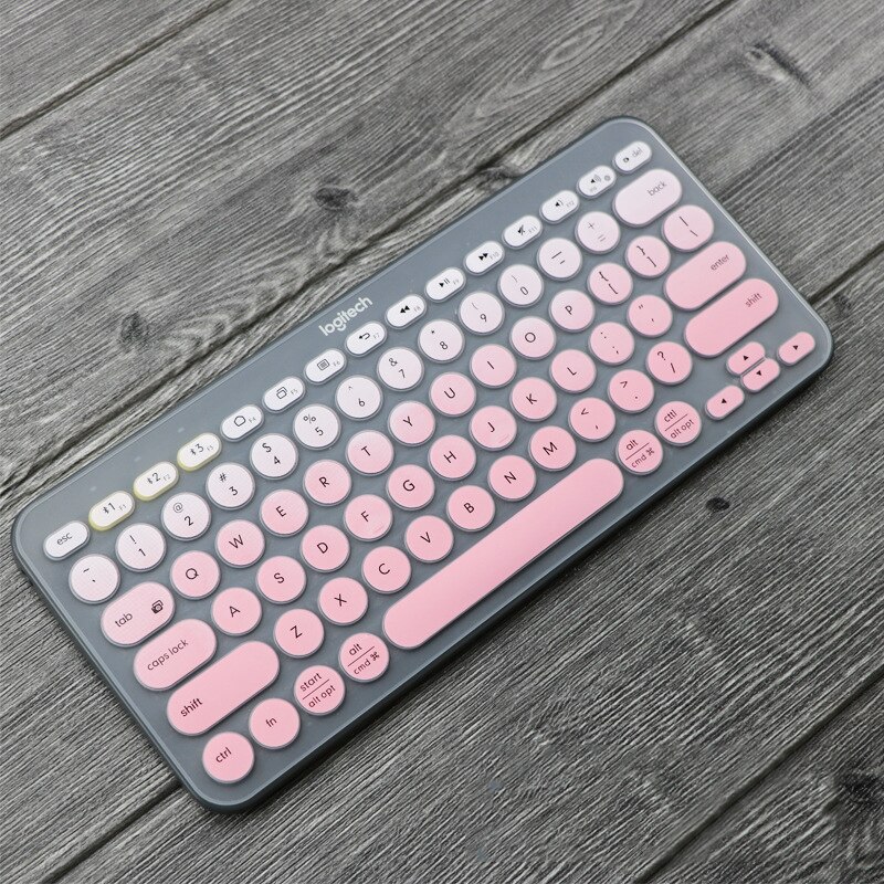 Housse de clavier sans fil pour Logitech K380, étui en Film Silicone souple et fin, coloré US, en coréen et en anglais: H-in English