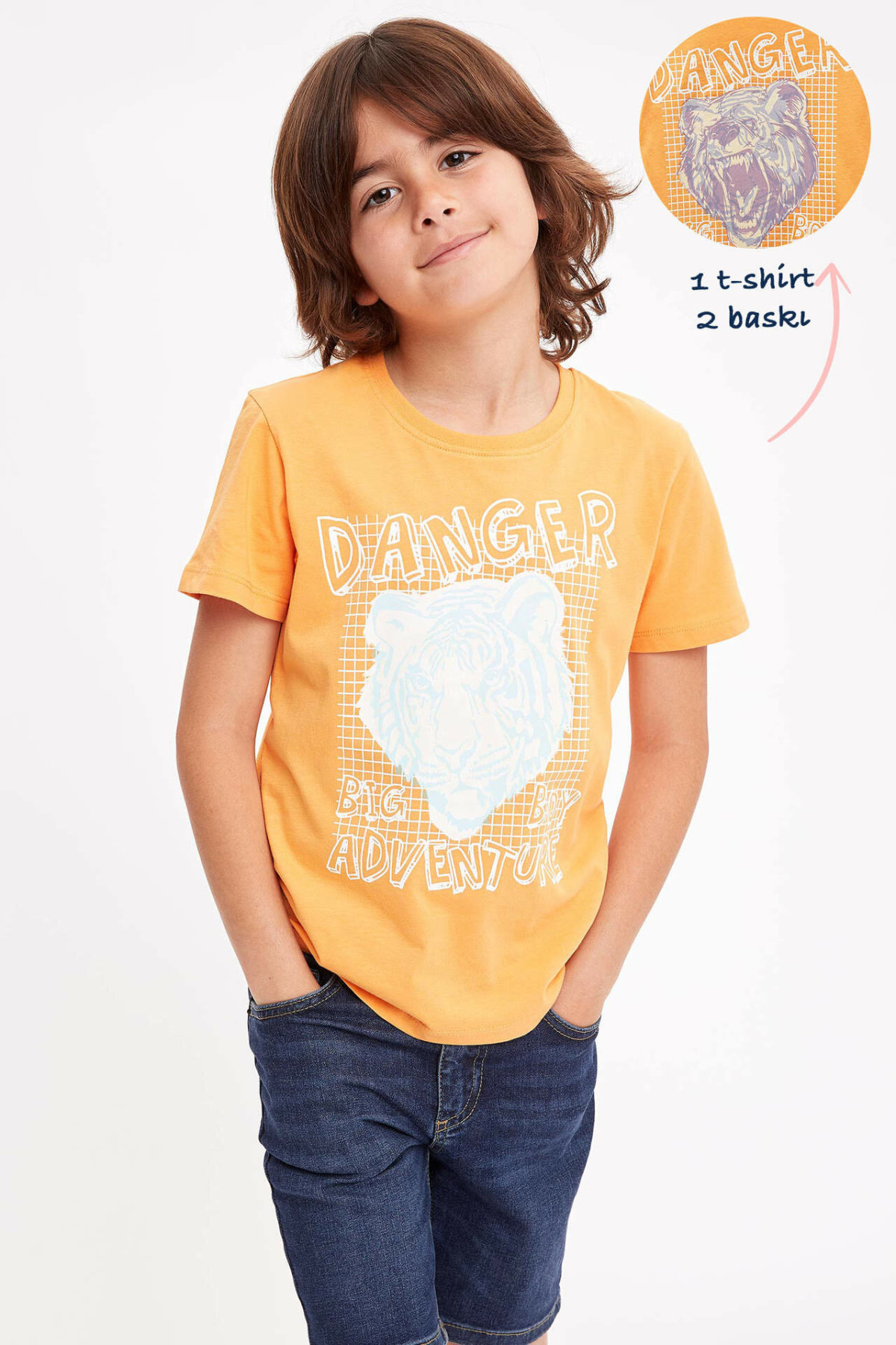 de facto Sommer Junge Oansatz Kurzarm Nette Jungen lässig T-Shirt freundlicher Karikatur-aufbringen Sport Spitzen Neue-K6326A619SM