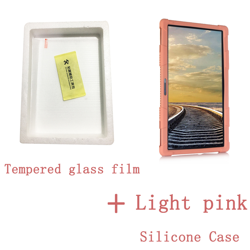 Soft silicone case for ANRY S20 11.6inch tablet pc Kids Safe Shockproof Silicone cover for ANRY S21 Comes with stand+stylus: Pink add Glass film