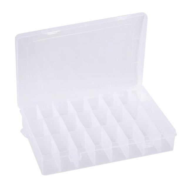 Transparent Plastic Embroidery Floss Storage Box Floss Bobbins Beads Storage Organizer DIY Cross Stitch Sewing Tools: Bronze