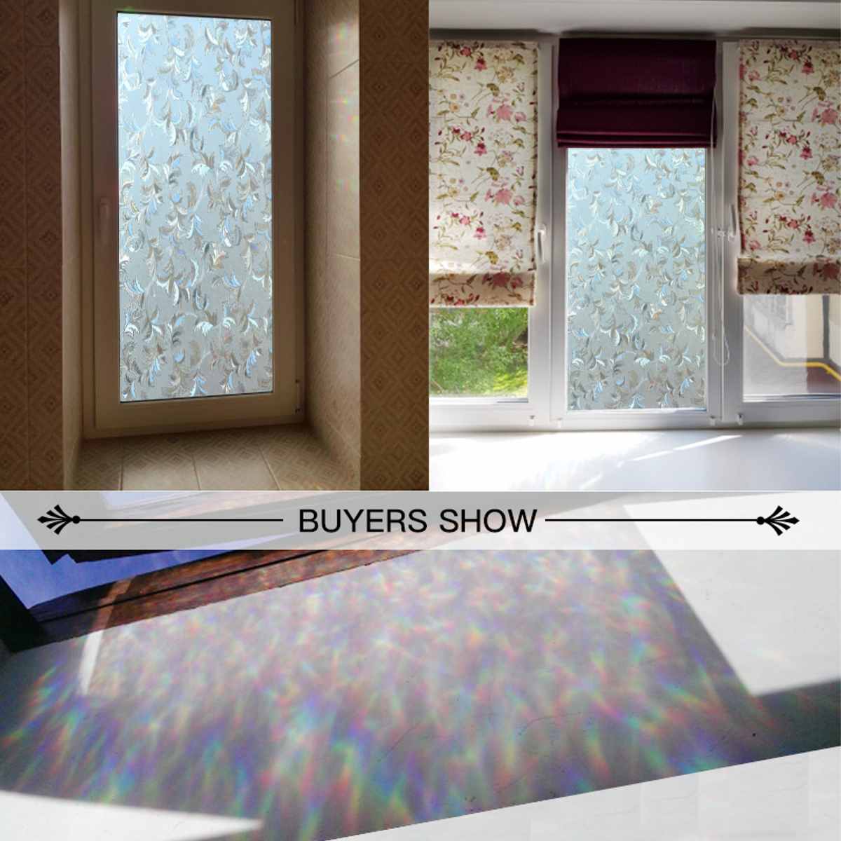 Breite 60cm * Lange 200cm matt undurchsichtig Glas Fenster Film Für Fenster Privatsphäbetreffend Klebstoff Glas Aufkleber Wohnkultur gemischt Farbe Schlafzimmer