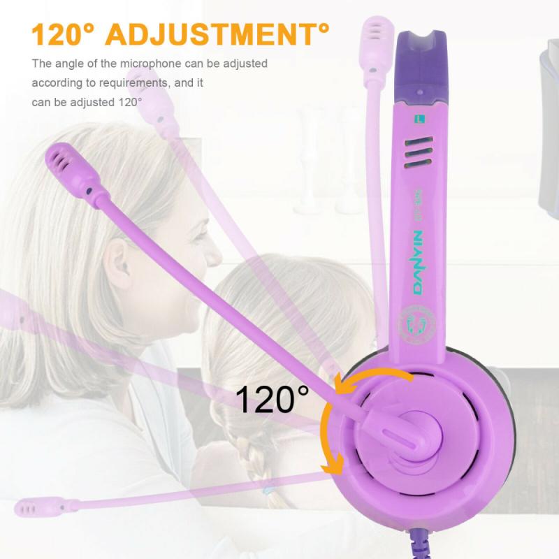 Rainbow Colors Wired Headphone With Microphone Music Stereo Bass Headphone Earphone Adjustable Headset Girls Kids Child