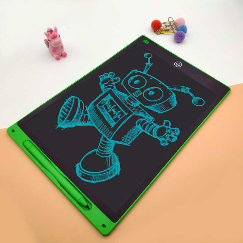 12 Zoll elektronisches Zeichenbrett (Helligkeits steigerung um 20%), Schreib tablet für Kinder, buntes Bildschirm-Doodle-Board