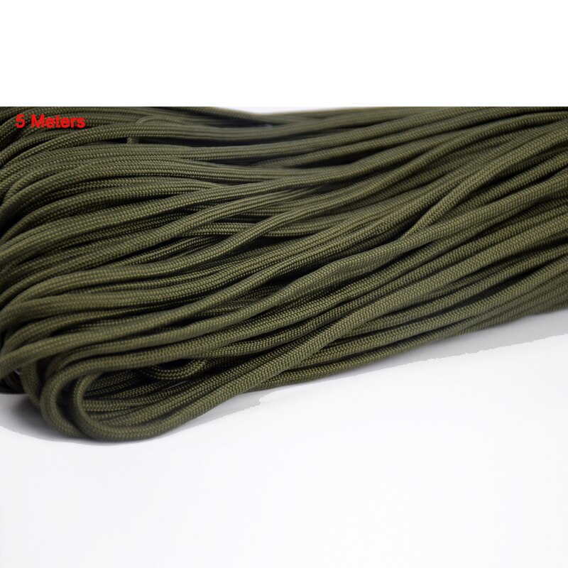 5 Meters Survival Paracord Rope Cuerda 4mm 7 Strands Ropes Outdoor Tools Mil Spec Type III Escalada Paracorde Bracelets Paracord