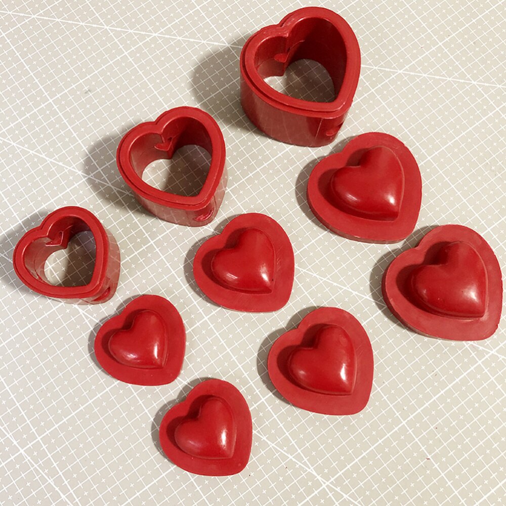 1PC DIY Leather Mould Leather Shaping Mold Love Shape Leather Dies Leather Product Supplies (40mm)