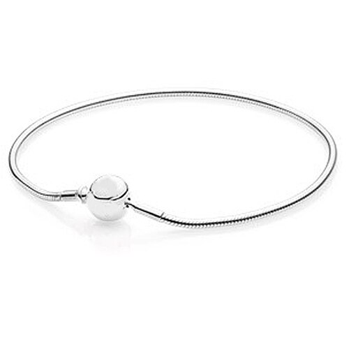 Top 100% 925 sterling silver essence series bracelet suitable for women's original bead fit diy charm chain: 20cm essence Snake16