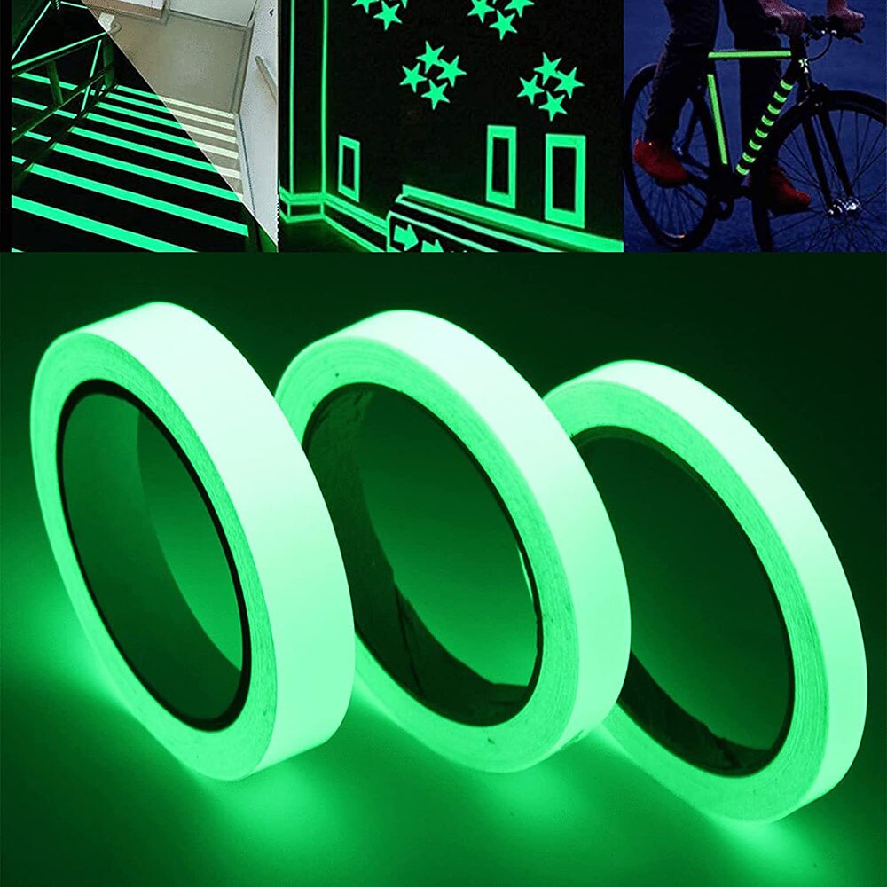 Zelfklevende Lichtgevende Tape Glow In The Dark Tape Emergency Logo In Het Donker Afety Stage Stickers Thuis Party supplies Decor Waarschuwen