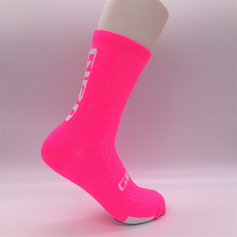 Cycling socks Men Women Coolmax Cycling Socks Breathable Basketball Running Football Socks: Clear