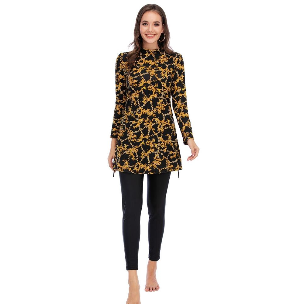 Alvivi Mädchen-Badeanzug Muslimische Bademode – Langarm-Top Mit Leggings, UV-Schutz (Gr. 110–160)