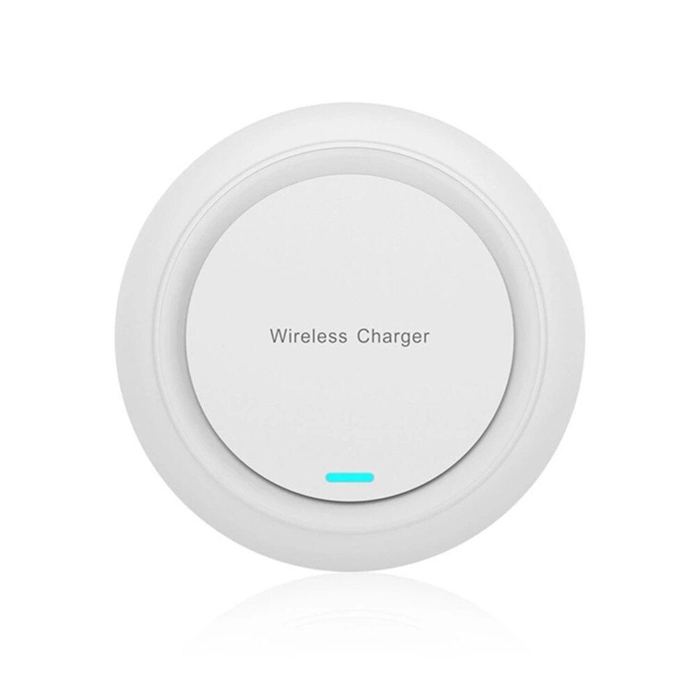 Qi draadloze oplader pad 10w snel opladen voor iphone 11 pro xs max  x 8 plus samsung  s20 s10 note draadloze snellader: Wit