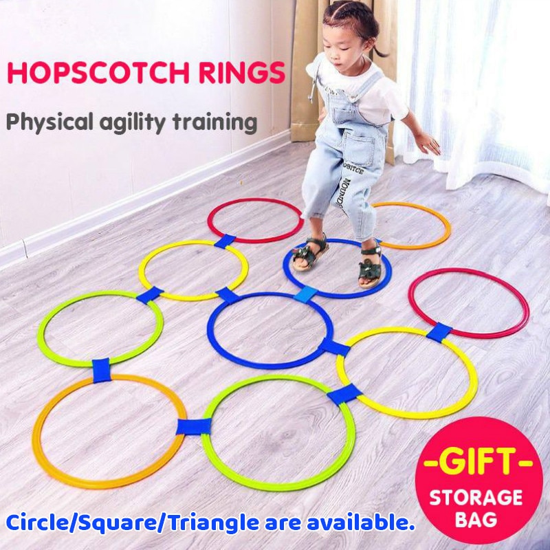 Kinderen Brain Games Hopscotch Jump Cirkel Ringen Set Kids Zintuiglijke Spelen Indoor Outdoor Voor Training Sport En Entertainment Speelgoed