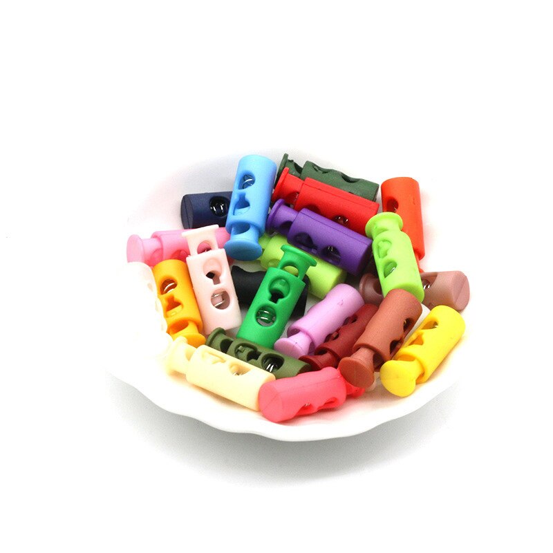 10pcs Multi Style Black Push Cord Lock Spring Clasp Plastic Stoppers Ends Toggles Clip For Apparel Bungee Elastic Rope Parts