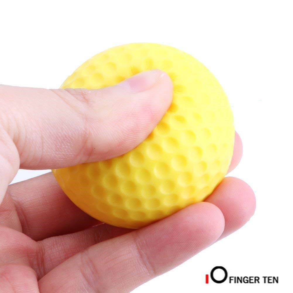 20 st träningsredskap golfbollar utomhus inomhus elastisk träningsskum mjuk bollsats gul blå röd tillbehör