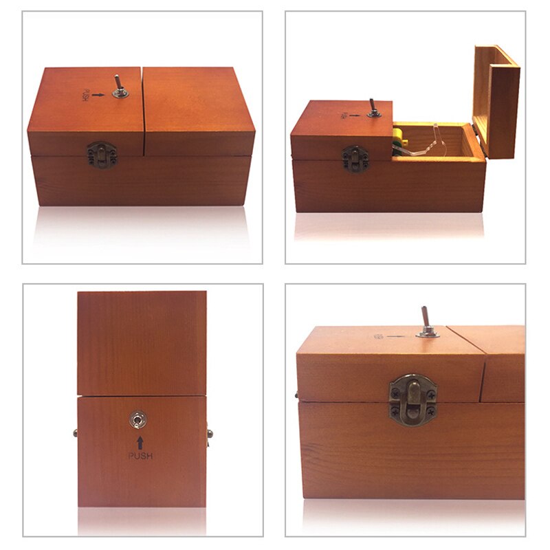 Elektronische Doos Houten Jongen Meisje Kid Interessante Tijdverdrijf Machine Stress Reductie Grappig Speelgoed Bureau Decoratie
