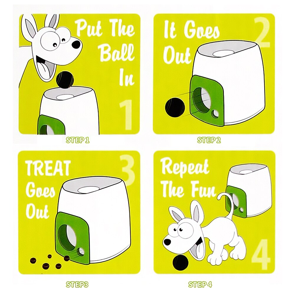 Tennis Ball Machine Fetch and Treat Food Reward Interactive Dog Toy Feeder Machine for Dog Puppy Pet Products