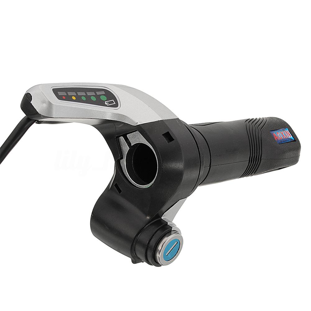 Controlador de cepillo de velocidad del Motor de 24V 500W CC con agarre de torsión del acelerador para bicicleta patinete controlador cepillado de Motor eléctrico