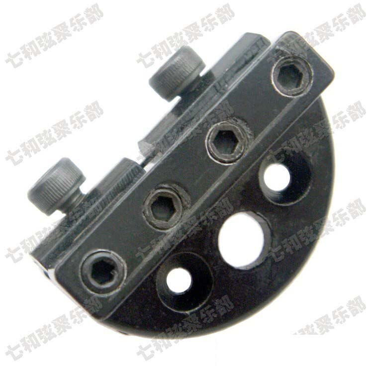 A set Black 4 String Headless Bass Guitar Locking Nut