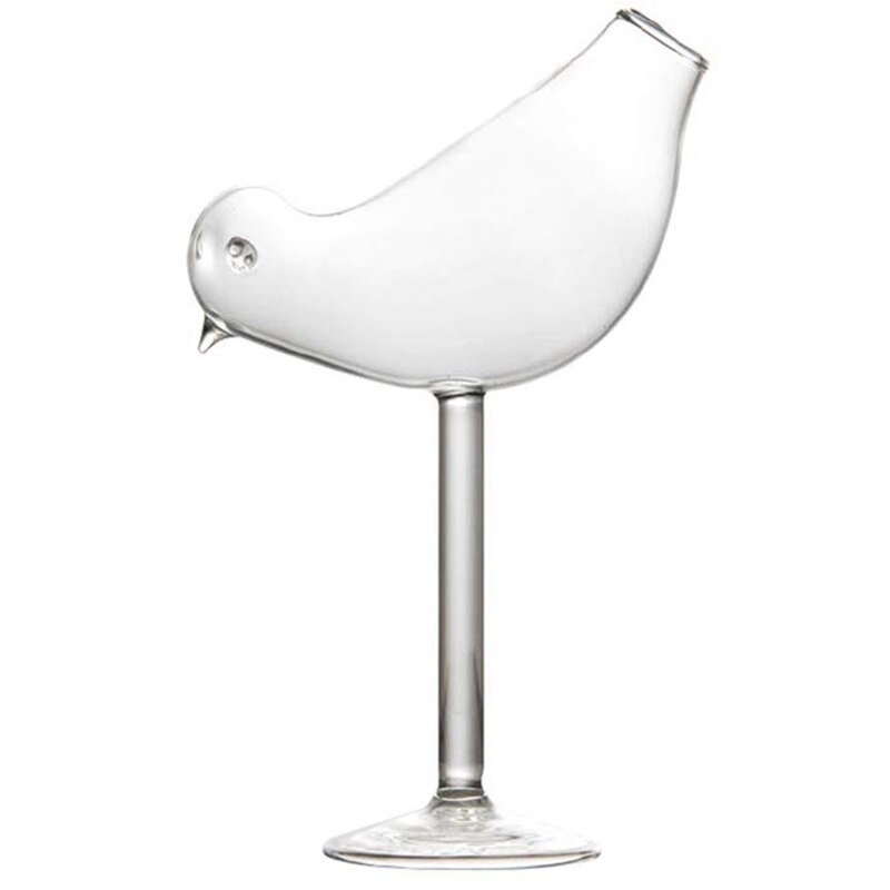 NHBR-150Ml Creatieve Vogel Vorm Cocktail Goblet Glas Persoonlijkheid Moleculaire Gerookte Modellering Glas Fantasy Wijndrinkbeker: Default Title