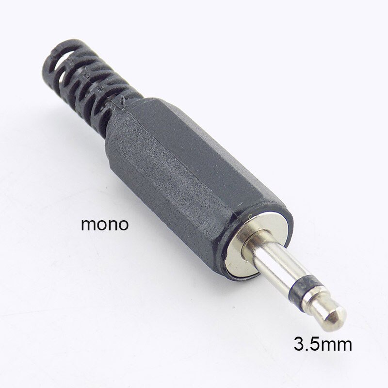 5/10 stk 3.5mm 2/3/4 -polet mono lydstik jack stik hovedtelefon han adapter jack stik han stik stik ledning terminaler  h1