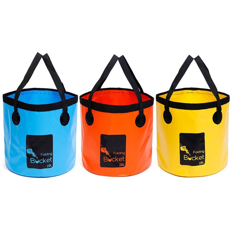 Car Washing Foldable Bucket 20L Fishing Collapsible Bucket Water Container Basin Large Capacity Folding Bucket