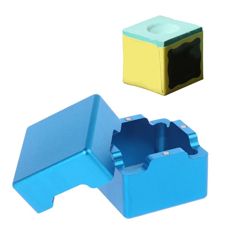 Porta stecca da biliardo tascabile porta gesso mini stecca portatile in alluminio gessetti per piscina