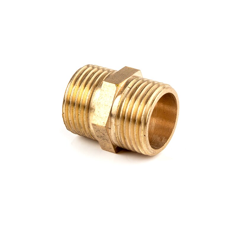 Brass Copper Hose Pipe Fitting Hex Coupling Coupler Fast Connetor Male Thread/Female Thread 1/8" 1/4" 3/8" 1/2" 3/4" BSP: Male Thread / 3/8"