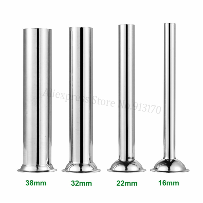 Sausage Stuffer Filling Tubes Meat Filler Funnels Stainless Steel Hopper Nozzles 4 In 1