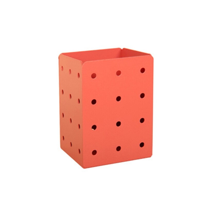 Porte-crayon mural multifonctionnel, porte-outil de maquillage, porte-télécommande, idéal pour écoliers, enfants, filles et garçons: Coral Orange