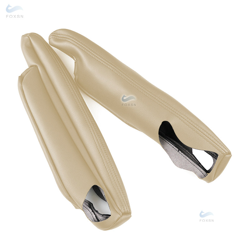 Bracciolo del sedile in pelle per terra rover Freelander 2 2007 - 2015 Rivestimento di protezione della copertura della maniglia del bracciolo del sedile lato conducente e passeggero: Rosso