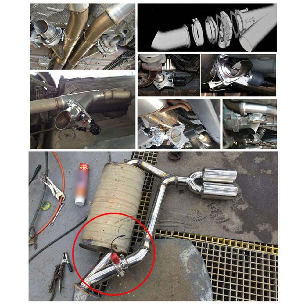 Exhaust Dual Valve Electric Y Pipe E-Cut Out Catback with Remote Control Muffler Car Accessories