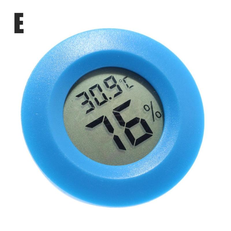 Mini Lcd Thermometer Hygrometer Praktische Digitale Indoor Lcd Hygrometer Vochtigheid Ronde Display Thermometer Panelen Tempera T9Y3: E