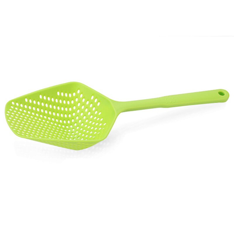 Accesorios de utensilios de cocina pala de drenaje sin adherente coladores pala de agua pala de hielo suministros de herramientas para cocinar productos de cocina: Green