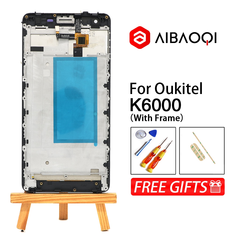 Aibaoqi Voor 5.5 Inch Touch Screen + 1920X1080 Lcd-scherm + Frame Assembly Vervanging Voor Oukitel K6000 Pro/K6000/K6000Pro Telefoon