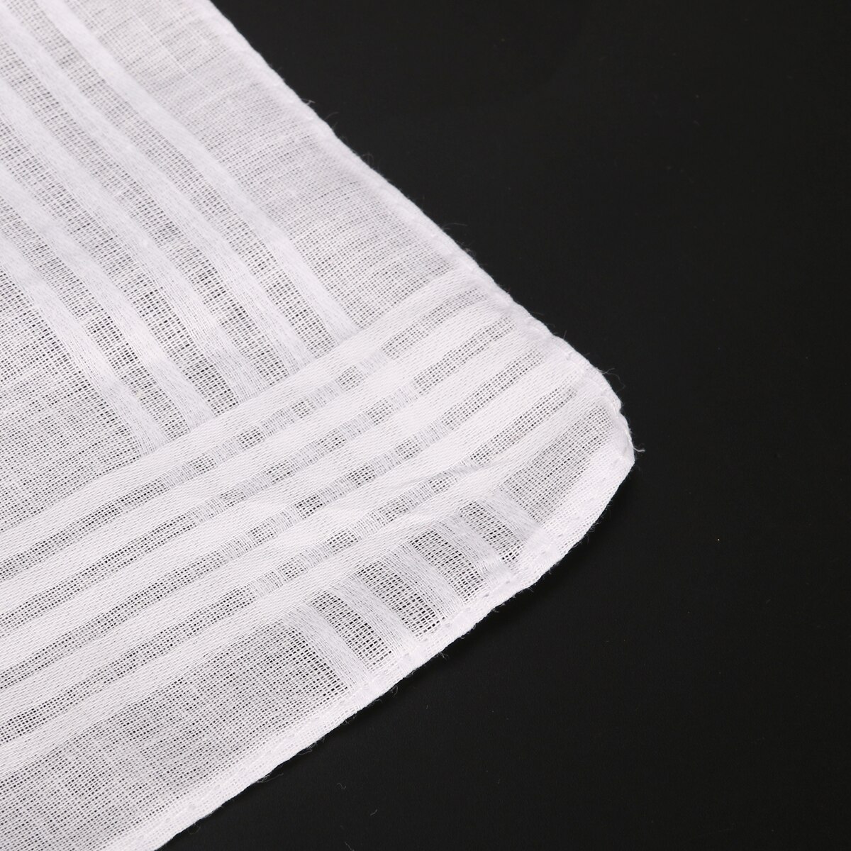 12 stk hvide bomuldslommetørklæder bomuldshåndklæder lommetørklæder til mænd kvinder børn børn  (38 * 38cm)